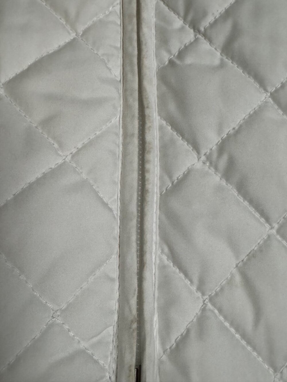 Eddie Bauer Womens Quilted White Vest XL Full-Zip Lightweight Pockets Sleeveless - Picture 9 of 12